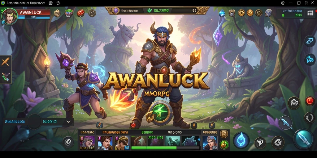 Gameplay seru AWANLUCK dalam petualangan RPG yang mendebarkan.
