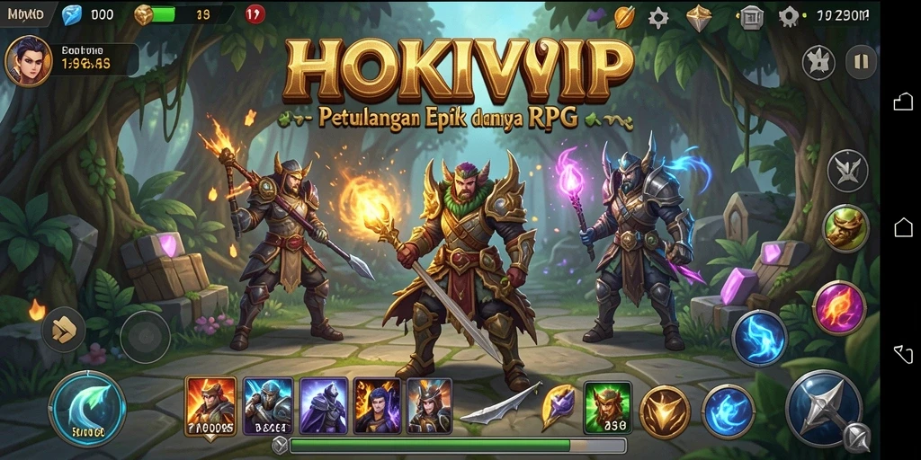 Tampilan gameplay HOKIVIP yang menakjubkan dan mendalam.