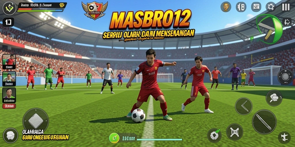 Tampilan seru dari gameplay <strong>MASBRO12</strong> yang penuh aksi olahraga.