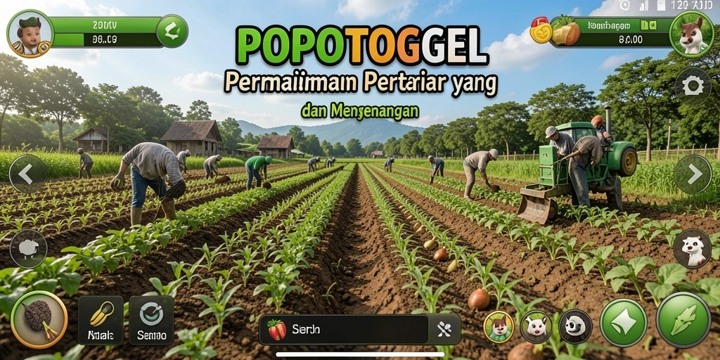 Tampilan gameplay POPOTOGEL yang menawan dan penuh warna.